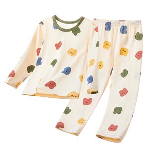儿童睡衣春秋款纯棉2024新款中大童夏季薄款空调服男童居家服套装