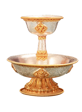 纯铜护法杯鎏金鎏银尼泊尔手工