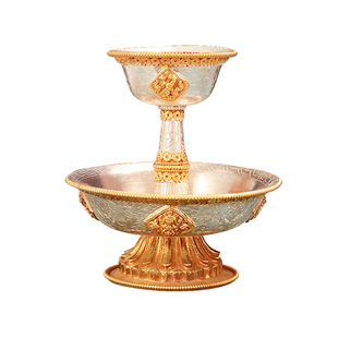 纯铜护法杯鎏金鎏银尼泊尔手工供水杯供酒杯护佛前密宗家用摆件