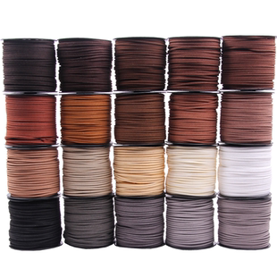 diy饰品配件线材3mm韩国绒皮绳 鹿皮绳 双面绒编织手链项链绳线带