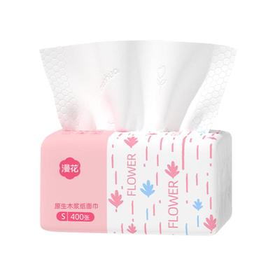 漫花400张抽纸巾家用实惠装