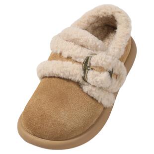 星期六童鞋全包勃肯鞋女童2025冬季新款加绒保暖棉鞋中大童乐福鞋