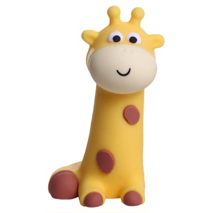 长颈鹿车机中控屏幕趴趴汽车内饰特斯拉仪表盘公仔车载装饰小摆件