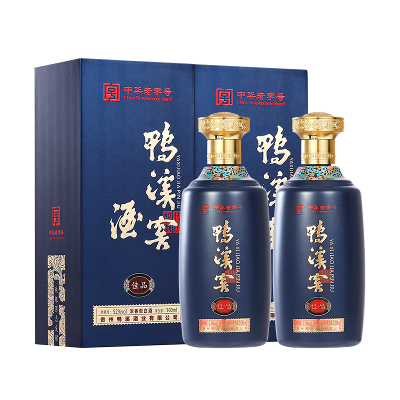 鸭溪窖500ml*2瓶白酒52度纯粮酒