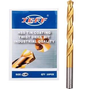 大连远东JEFF镀钛钻不锈钢模具钢专用麻花钻涂层钻麻花钻头钻花