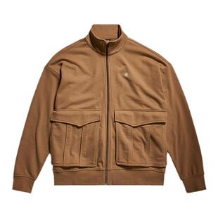 G-STAR RAW Rovic拉链开合宽松立领运动卫衣男士个性外套D24465