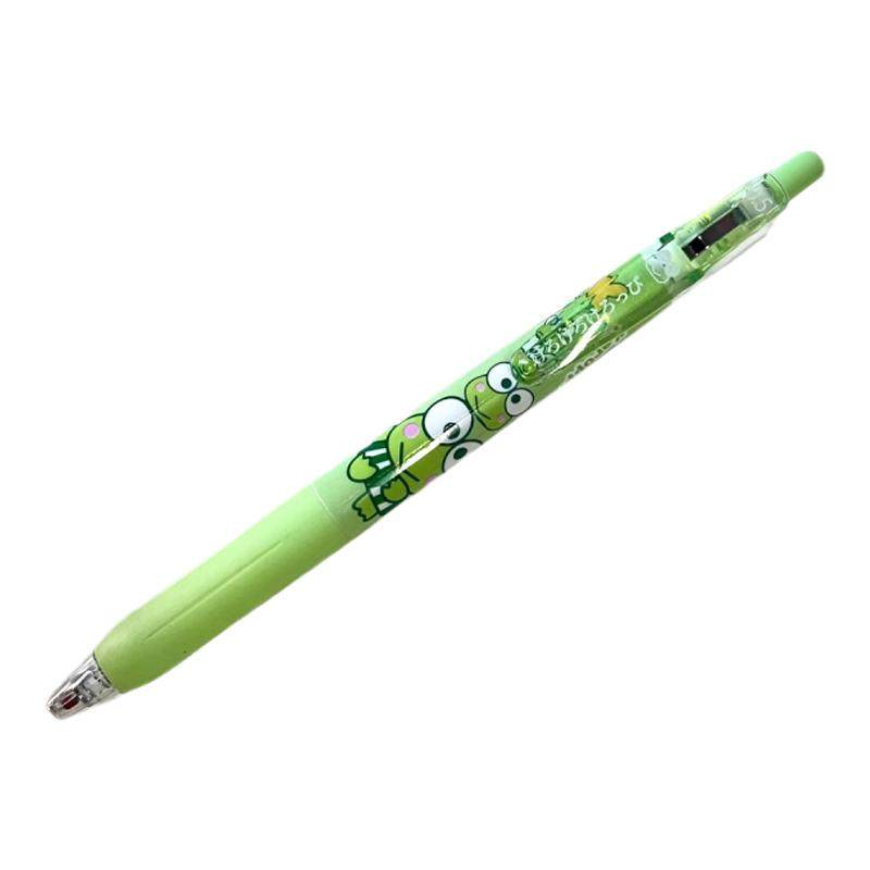 可爱大眼蛙按动笔ins风高颜值刷题笔st头青蛙少女心高品质碳素笔