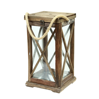 仿古做旧烛台实木玻璃风灯马灯