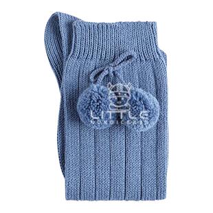 5件6折 西班牙condor SS22婴幼儿童女宝宝测大绒球中筒袜