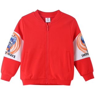 铅笔俱乐部童装2025春秋新款男童外套小童长袖棒球服儿童运动开衫