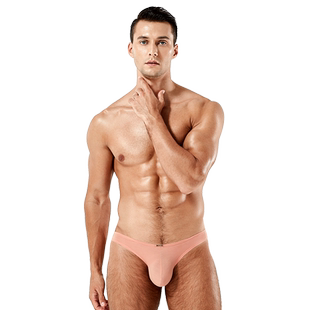 【3件8折】52025治愈系定制色彩舒适激凸性感MINI三角裤男莫代尔