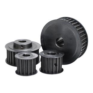 同步带轮8M 15-60齿标准键槽套装组合碳钢工业机械传动同步皮带轮