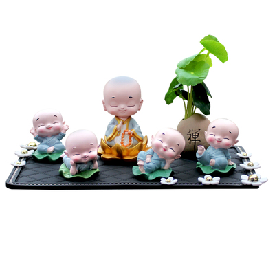 摇头和尚创意可爱高档汽车摆件