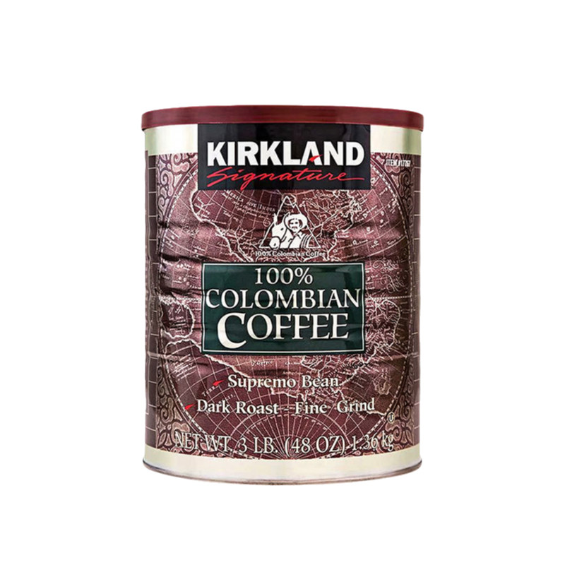Kirkland哥伦比亚咖啡粉深度烘焙