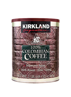 Kirkland哥伦比亚咖啡粉深度烘焙