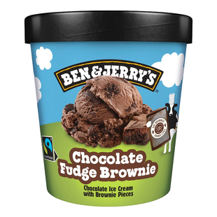 英国进口ben&jerry's本杰瑞冰淇淋巧克力布朗尼冰激凌曲奇冷饮
