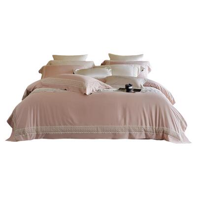 蕾丝100S超细旦天丝棉磨毛四件套