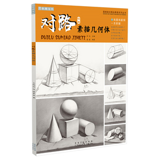 对路素描几何体 石膏静物形体照片对画临摹范本单体结构零基础入门图册卡初学者熊飞说图片籍功夫经典到位满分师语美术教材书籍