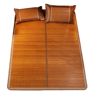 夏季竹席凉席家用可折叠双面藤席草席子单人学生高端冰丝正反两用