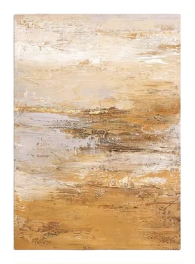 手绘油画竖款秋意浓浓现代简约样板间沙发装饰画玄关卧室抽象挂画