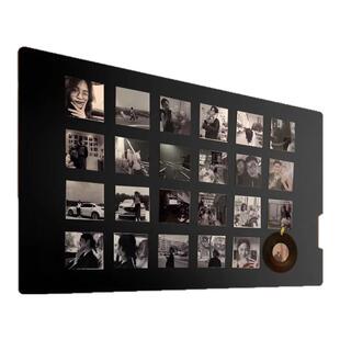 磁吸照片墙珐琅磁吸板白板展示板小黑板墙贴墙面装饰上墙留言板冰箱贴拍立得软磁力墙壁家庭装饰珐琅白板定制