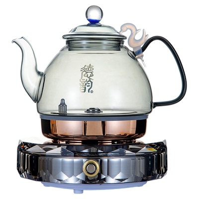 德韵茶艺壶(M1208A)黑晶触控款涌泉底部上水电热水泡茶烧水保温