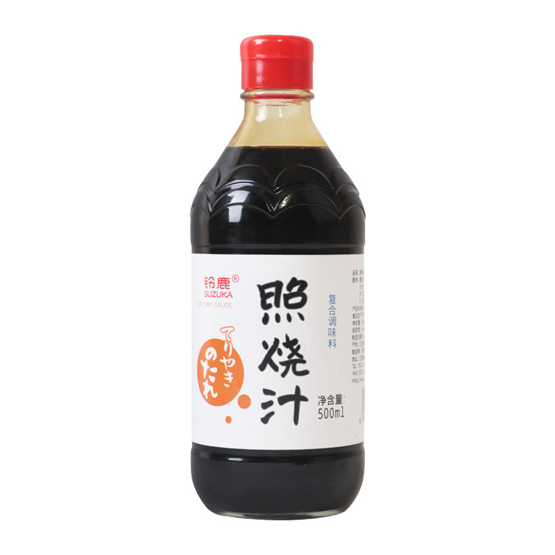 日式照烧酱汁铃鹿照烧汁料理调味大阪章鱼烧烤肉叉烧鸡排酱500ml