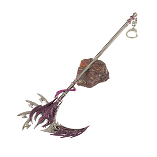 斗罗魂师动漫周边武器比比东罗刹魔镰模型玩具金属手办钥匙扣摆件