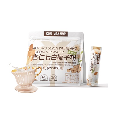 南国杏仁七白饮椰子粉杏仁粉