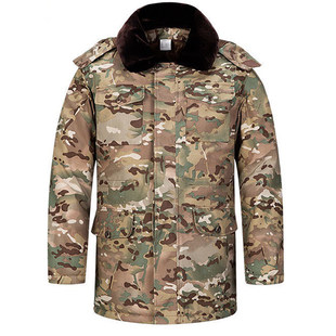 军大衣男冬季加厚东北防寒老式劳保迷彩服棉袄冬装短款棉大衣