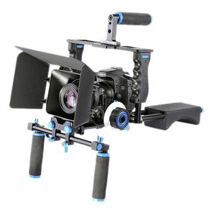 YELANGU狼王单反相机手持稳定器兔笼套件摄影通用肩扛支架适配索尼a7m4 A7RM5 a7c2佳能EOS R6 R5 R50尼康Zfc