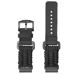 AKGLEADER战术伞绳手表带适用于佳明Garmin手表飞耐时表带Fenix8/7X/7pro/6/5/965/955尼龙编织表带快拆腕带