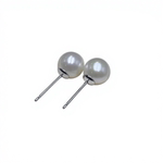 诸暨经典无核淡水珍珠耳钉女超亮正圆强光简约通勤百搭耳饰多尺寸