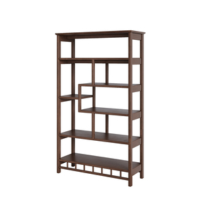 博古架实木新中式置物架摆件展示架茶柜置物架客厅隔断多宝阁书架