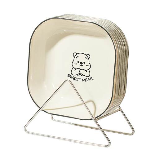 家用吐骨碟塑料吐骨头盘碟食品级耐摔残渣碟子餐桌垃圾渣盘吐骨盘