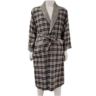 棉田纯棉睡衣情侣款纯棉男女黑客帝国浴袍浴衣