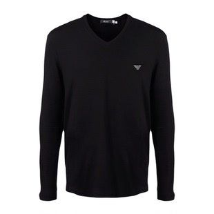 GABBANIE男大码薄款卫衣肥佬宽松V领打底衫加肥加大胖长袖T恤胖子