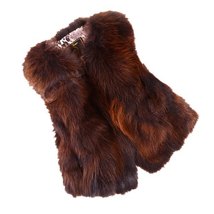 【天天特价】气质新款狐狸毛皮草马甲蓝狐短款女装背心皮草马夹女