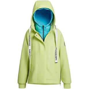 【鹅绒】波司登奥莱女士冬季短款一衣三穿时尚连帽羽绒服糖果色