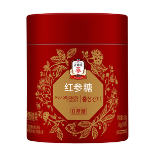 正官庄红参润喉糖60g枇杷叶0蔗糖人参无蔗糖年货送礼效期27年4月