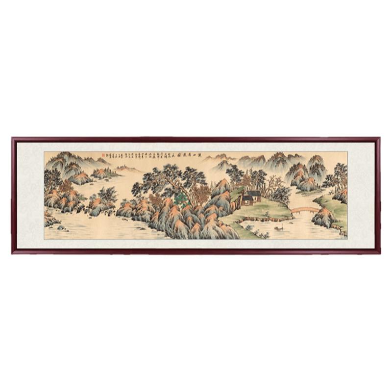 国画山水画客厅装饰画背景墙挂画
