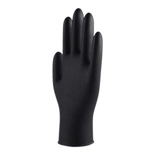 一次性手套黑色丁腈加厚耐磨食品检查橡胶维修防油污家用纹身丁晴