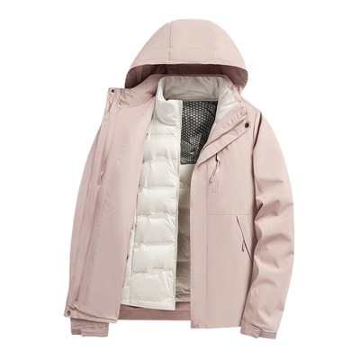 户外三合一羽绒冲锋衣男女款外套