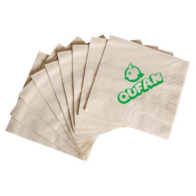 广告纸巾本色方片餐巾纸小包45片96包酒店定制可印logo外卖 F8006