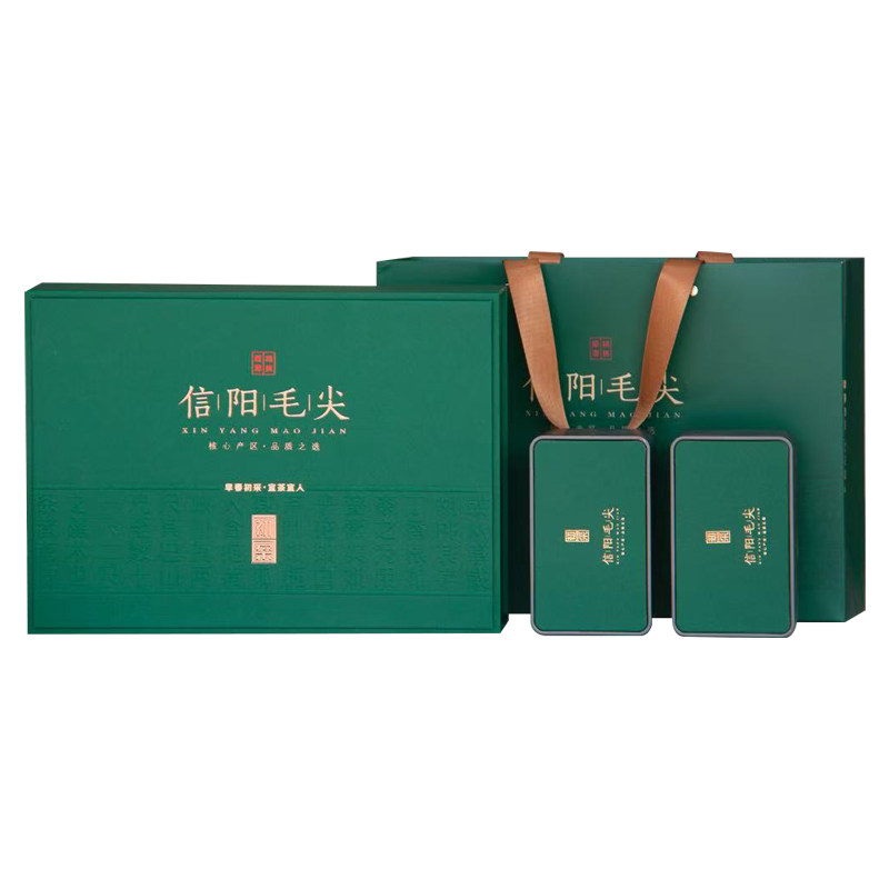 信阳毛尖礼盒装2026新茶叶雨前特级高山嫩芽浓香耐泡型散装250g