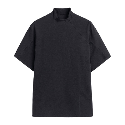 解构小长领毛边T恤立裁