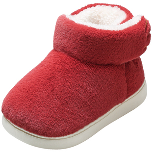 牧童宝宝拖鞋高帮云朵棉鞋女童冬季加绒保暖室内软底小孩家居鞋男