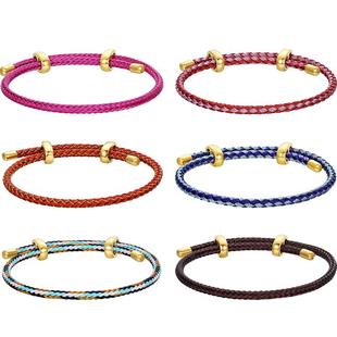 TSL谢瑞麟手绳可穿珠转运珠手绳编织绳情侣多色可选62621-62626