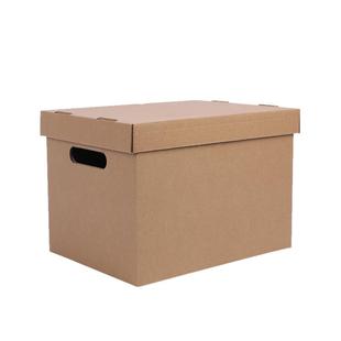 三层特硬纸质文件收纳箱整理箱折叠储物箱档案箱物证箱水果运输箱