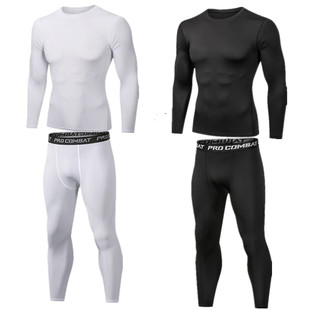 儿童套装秋冬打底男女速干透气训练服长袖长裤运动健身跑步紧身衣